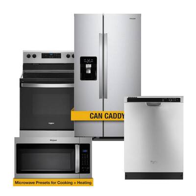 Stainless Steel Package With Side By Side Refrigerator The Home Depot