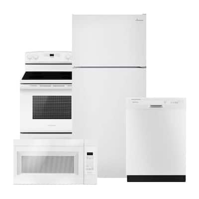 24 in. White Front Control Built-In Tall Tub Dishwasher with Triple Filter Wash System, 63 dBA