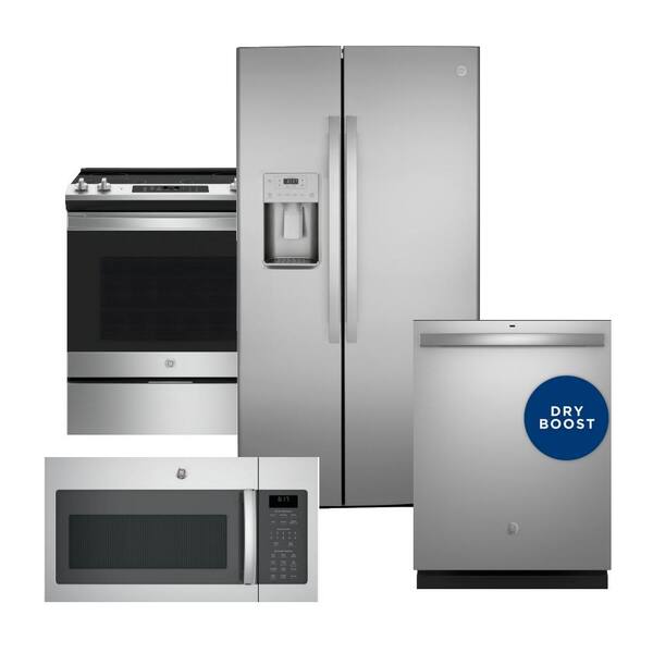 GE - GSS25IYNFS - GE® 25.1 Cu. Ft. Fingerprint Resistant Side-By