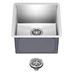 Bar Sink 16x18 Inch Undermount Kitchen Sink Stainless Steel Sink 16 Gauge Single Bowl Small Sink RV Sink With Accessories