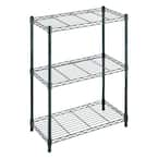 LISSIMO 33.7in. H x 34in. W x 18in. D Garage Shelving 3 Tier Metal Garage  Storage Shelves Adjustable Shelves for Garage Basement RDBZW2022114B - The  Home Depot