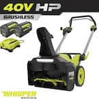 Ryobi battery operated online snow blower