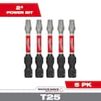T25 Torx Driver Bit 3-1/2 Inch – Quick-Change Shank, 5-Pack Star Screwdriver Bits