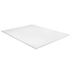 Coroplast 36 in. x 72 in. x 0.157 in. (4mm) White Corrugated Twinwall Plastic  Sheet COR-3672 - The Home Depot