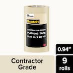 Gocableties Masking Tape, 50mm (2") X 50m, Cream Painters Tape For Painting, Decorating And DIY, 1 Roll