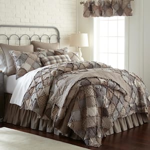 Donna Sharp Smoky Mountain Geometric 140-Thread Count Cotton Quilt