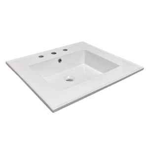 Bathroom Sink Left to Right Length (In.): 24 - 25.99