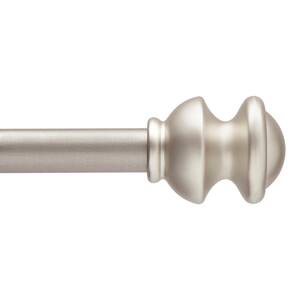 Brushed Nickel in Single Curtain Rods