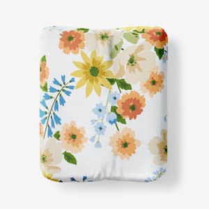 Company Cotton Autumn Bouquet Cotton Percale Fitted Sheet
