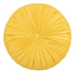 Clary 18 in. x 18 in. Polyfill Round Floor Pillow