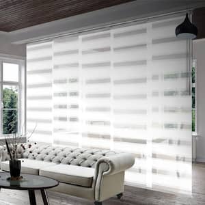 White in Panel Track Blinds