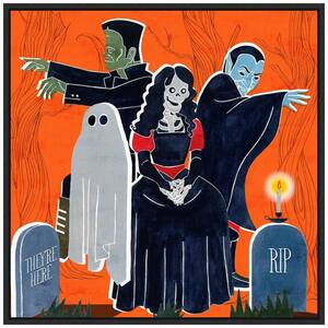 Grave and Bones in Halloween Decorations