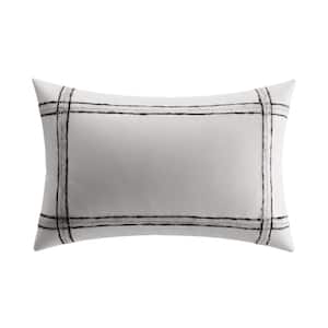 Charcoal Vines Cotton Blend Decorative Pillows