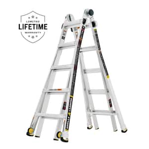 Reach Height (ft.): 22 ft. in Multi-Position Ladders