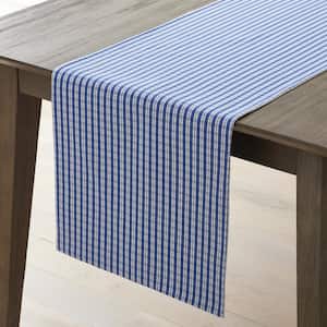 Gingham and Stripe Yarn-Dyed Cotton Table Runner