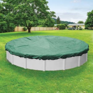 Extreme-Mesh Round Green Winter Pool Cover