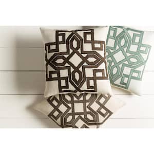 Mahesh Geometric Polyester 18 in. x 18 in. Throw Pillow