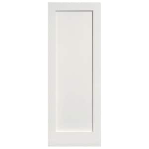 MDF Series Smooth 1-Panel Solid Core Primed Composite Single Prehung Interior Door