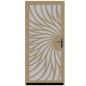 Solstice Outswing Security Door with Insect Screen and Oil Rubbed Bronze Hardware