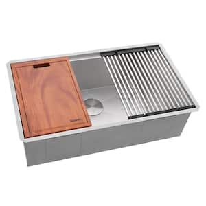 Workstation in Kitchen Sinks