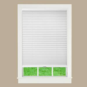 White 1 in. Light Filtering Cordless Pleated Shade
