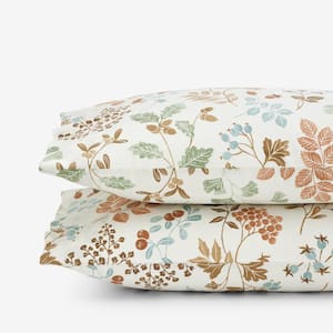 Company Cotton Autumus Leaf Cotton Percale Pillowcase (Set of 2)