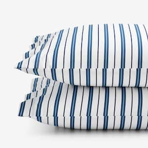 Company Kids Vertical Stripes Organic Cotton Percale Pillowcases (Set of 2)