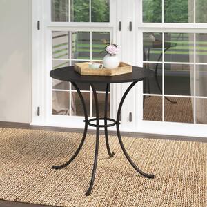 Round - Black - Patio Dining Tables - Patio Tables - The Home Depot