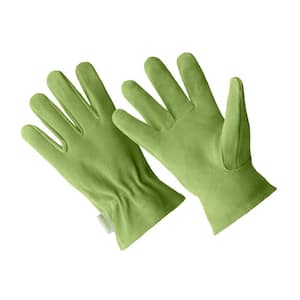 Ladies Premium Green Suede Driver Gloves