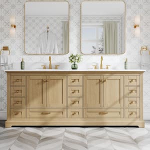 Solid Wood in Bathroom Vanities with Tops