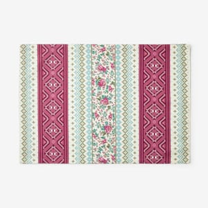 Villa D’Ascoli Rose Stripe Cotton Placemats (Set of 4)