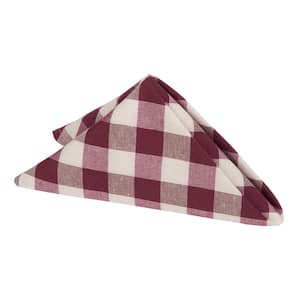 Buffalo Check 17 in. W x 17 in. H CheckePolyester/Cotton Napkins (set of 4)