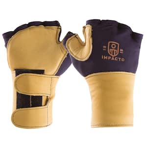 Finger Less Anti-Impact Glove with Wrist Support