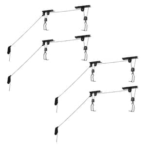 Hoist in Garage Bike Racks