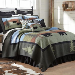 Donna Sharp Bear Lake Collection Graphic 140-Thread Count Cotton Quilt