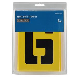 Number/Letter Height (in.): 6 in