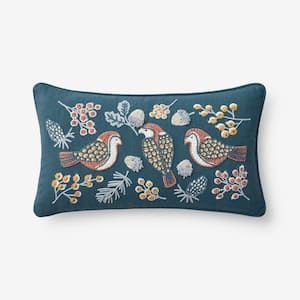 Swallow Leaf Slate 12 in. x 21 in. Decorative Pillow Cover