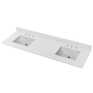 Double Sink in Bathroom Vanity Tops