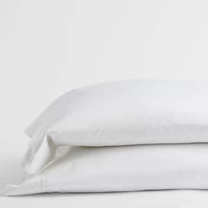 Legends Hotel Organic Solid 300-Thread Count Cotton Sateen Pillowcase (Set of 2)