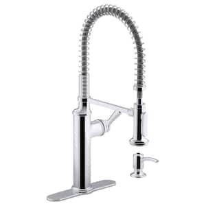 Chrome in Pull Down Kitchen Faucets