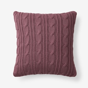 Chunky Cable Knit Throw Pillow Cover