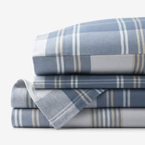 Company Cotton Oversized Plaid Velvet Flannel Cotton Sheet Set