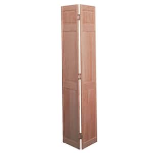 Smooth 6-Panel Solid-Core Unfinished Pine Interior Closet Bi-fold Door