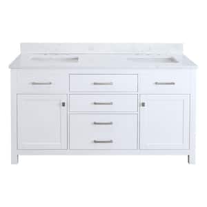 Popular Vanity Widths: 60 Inch Vanities in Bathroom Vanities with Tops