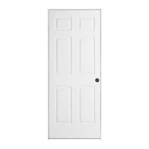 Smooth 6-Panel Primed Molded Single Prehung Interior Door
