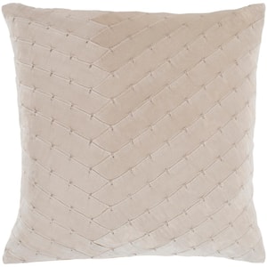Arati Solid Textured Down Standard Throw Pillow