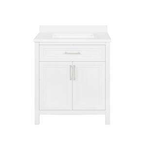 30 Inch Vanities - White - Bathroom Vanities with Tops - Bathroom ...
