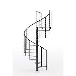 Minimum to Maximum Floor to Floor Height (in.): 119 - 133 in in Spiral Staircase Kits