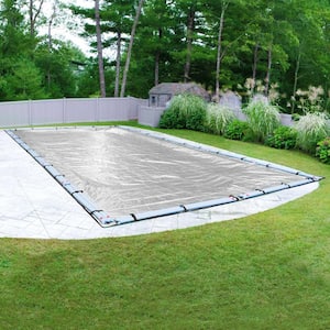 Extreme-Mesh XL Rectangular Silver Mesh In-Ground Winter Pool Cover