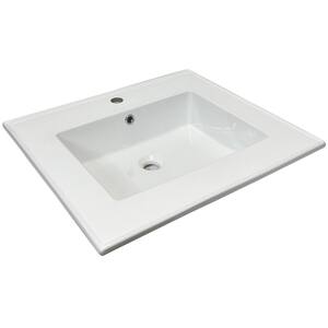 Bathroom Sink Left to Right Length (In.): 24 - 25.99